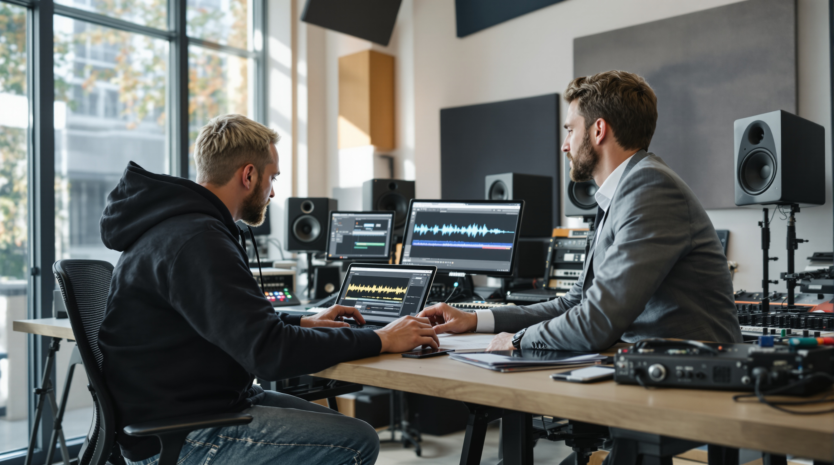Music licensing consultation between brand and music expert