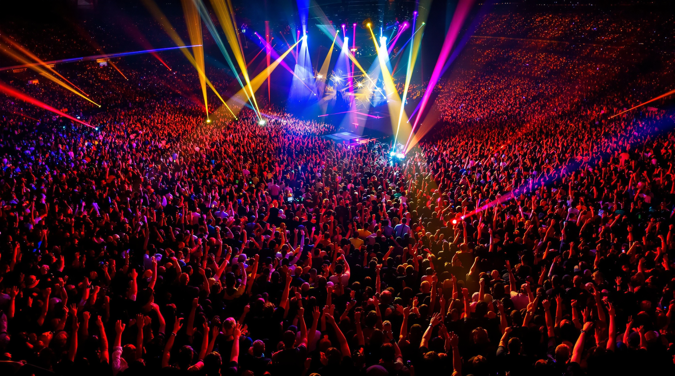 Stadium concert showing the cultural power and value of music